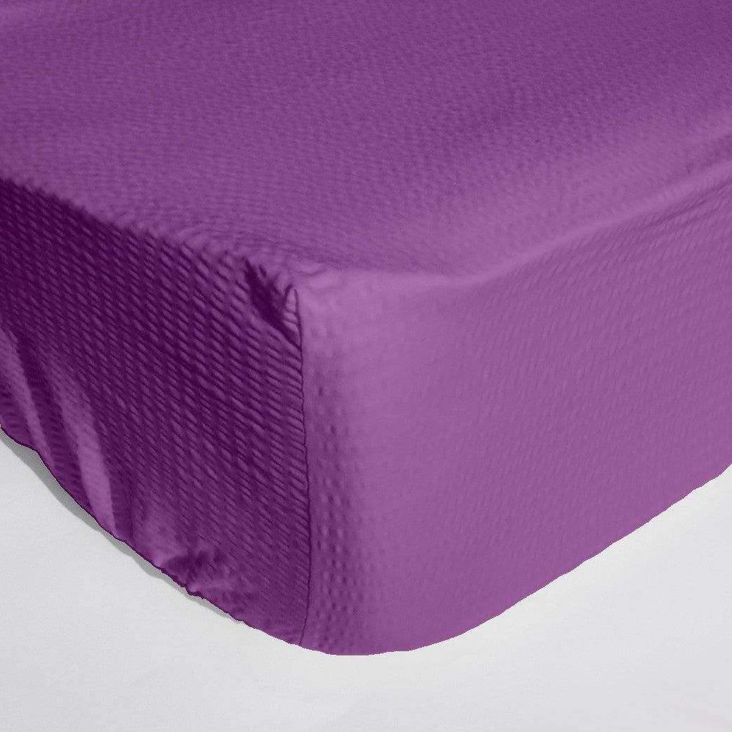 Cearceaf pat cu elastic Crepe Iris Orchid