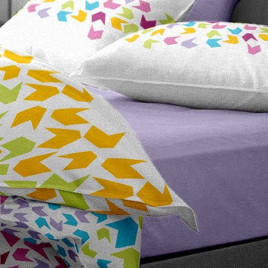 Lenjerie pat Renforce desen Loving Matisse v.1 Lila-Bumbac 100%